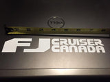 CLEARANCE - FJ Cruiser Canada - white vinyl decal - qty 2