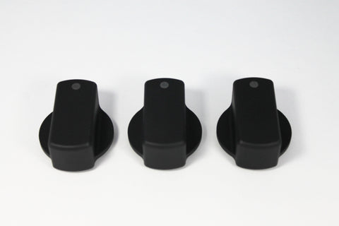 Stealth Black Precision Climate Control Knobs